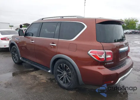 2018 Nissan Armada Platinum from USA, damaged, VIN JN8AY2NE6J9731093